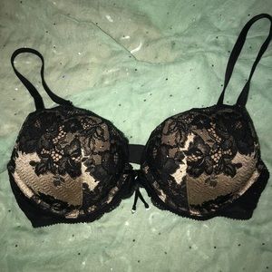 VS Bombshell Plunge 34B rhinestone detailing